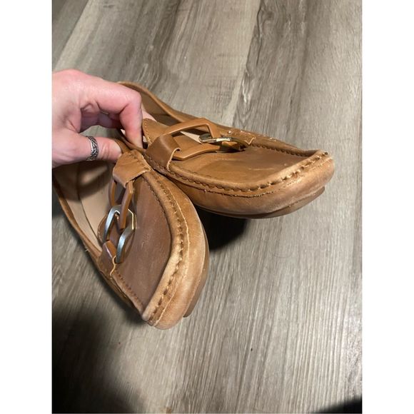 Naturalizer Edit 27 Helen Chain Penny Loafers, Brown Leather Shoes, Size 10M - Picture 6 of 6